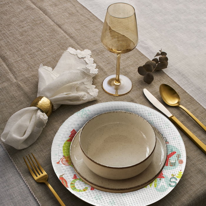 Hermia Mantel 4065Supla Poliéster/Algodón Diámetro 37cm (4 Piezas)
